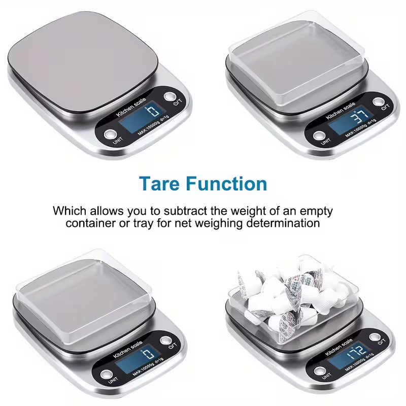 1pc Shipping Scale, Mail Scale, 9 Measurement Units, Precision Digital Scale, 10kg/1g, Stainless Steel Platform, Multifunctional Digital Scale, Small Business Supplies, Suitable for Office, Home Use