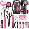 39Pcs Pink Household Hand Tool Kit