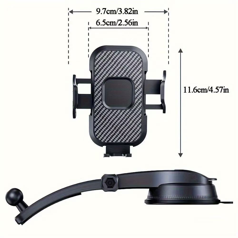 Heavy‑duty stable car phone holder designed for rough Tanzanian roads. 360 degree rotation, strong suction, one‑touch release, compatible with 4‑7 inch smartphones. Ideal for taxi & private drivers.