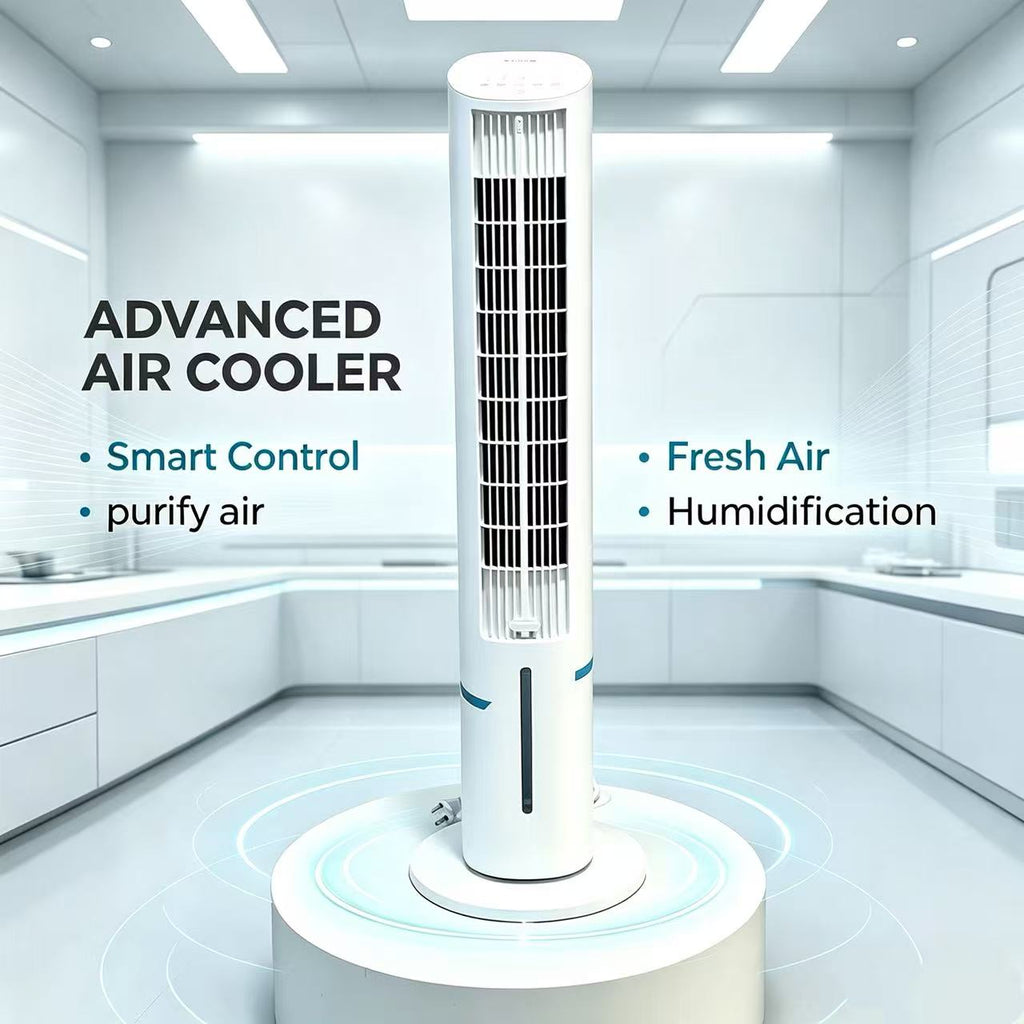 Tired of unbearable hot weather in Tanzania? Our Smart Tower Air Cooler cools, humidifies and freshens your room all at once!