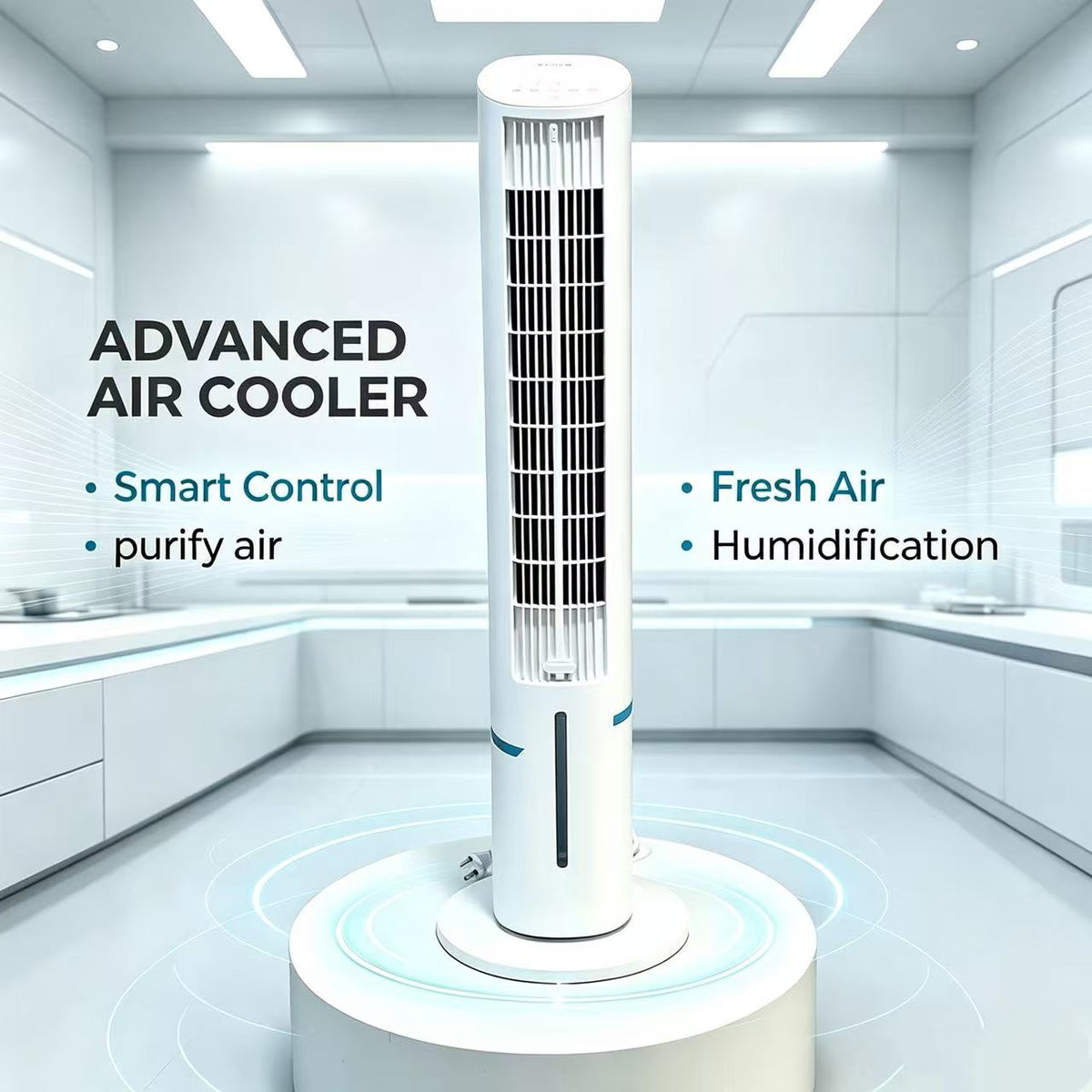 Tired of unbearable hot weather in Tanzania? Our Smart Tower Air Cooler cools, humidifies and freshens your room all at once!