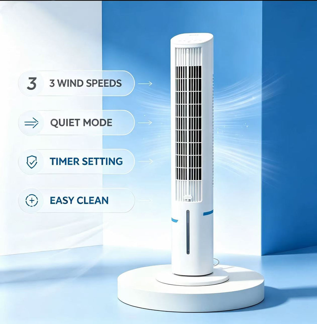 Tired of unbearable hot weather in Tanzania? Our Smart Tower Air Cooler cools, humidifies and freshens your room all at once!
