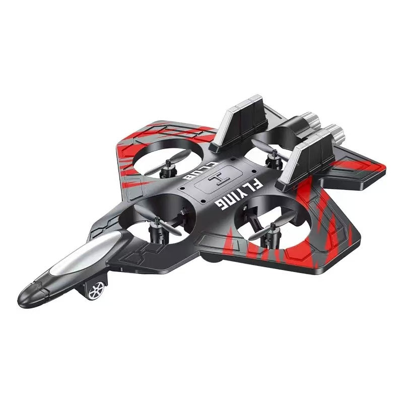 Drone, rechargeable battery, quadcopter with altitude hold/hover, affordable remote-controlled toy drone for beginners (indoor/outdoor use), fighter-jet style, RC aircraft; a great gift for boys and girls for Christmas, Halloween, or Thanksgiving.