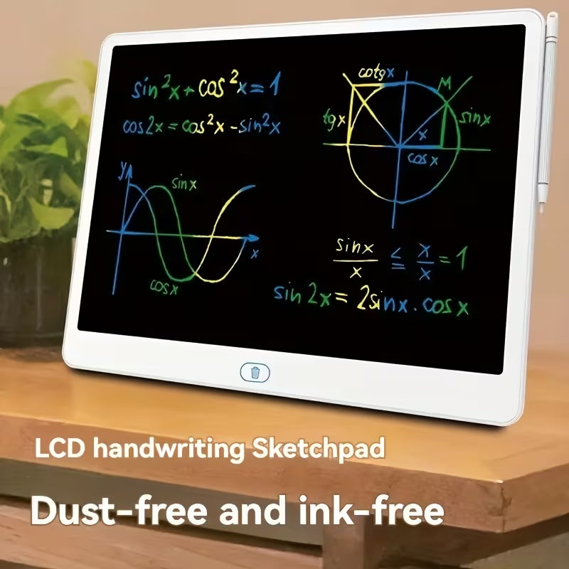 16-inch erasable LCD doodle board—includes a stand. This electronic writing and drawing tablet is a creative toy suitable for both children and adults for learning and education. Special offers available for Children's Day, Christmas, and Halloween.
