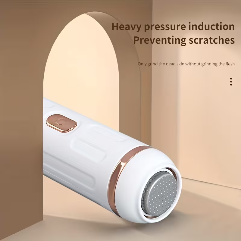 Rechargeable Electric Foot Callus Remover, Wireless Pedicure Tool for Dead Skin & Hard Corns