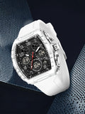 Sporty Dual Display Watch for Men , Analog Digital Wristwatch, Analog-Digital Quartz Movement, Blue Band, Perfect Gift for All Seasons