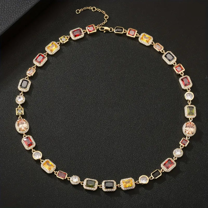 Rainbow Ice Gold Necklace | For Kings