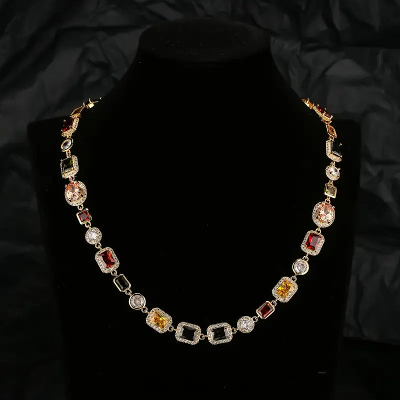 Rainbow Ice Gold Necklace | For Kings