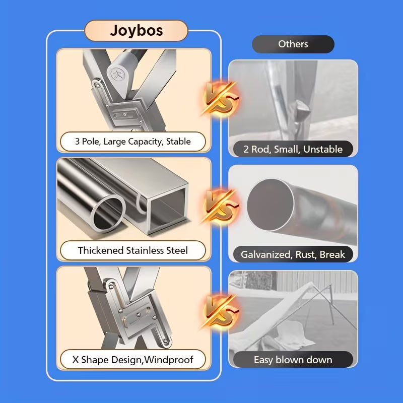 Foldable Stainless Steel Clothes Drying Rack