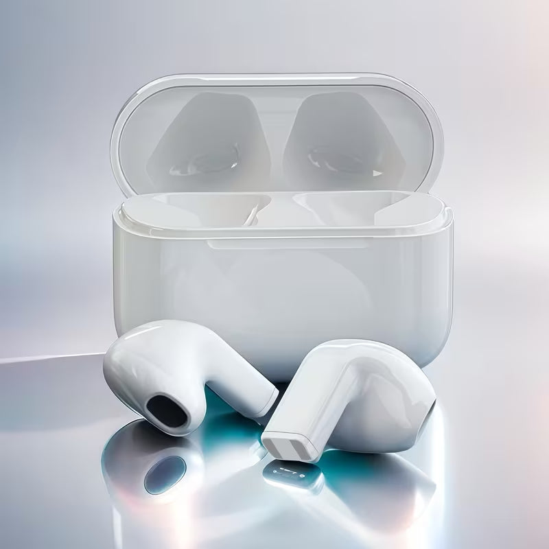 TWS True Wireless Bluetooth Earbuds, Stereo Sound Earphones with Clear Call Mic, Comfort‑Fit In‑Ear Headphones with Charging Case