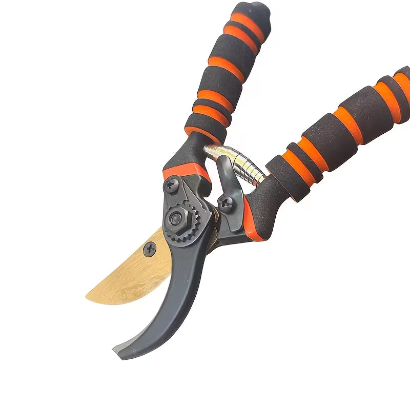 Heavy Duty Garden Pruning Shears, Sharp Bypass Secateurs for Tree Branches, Plants & Fruit Bushes, Ergonomic Garden Trimming Scissors