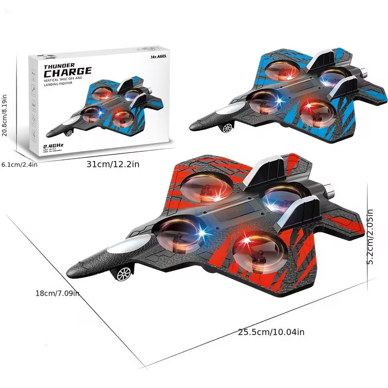 Drone, rechargeable battery, quadcopter with altitude hold/hover, affordable remote-controlled toy drone for beginners (indoor/outdoor use), fighter-jet style, RC aircraft; a great gift for boys and girls for Christmas, Halloween, or Thanksgiving.