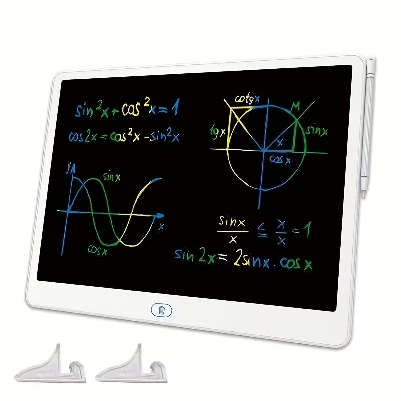 16-inch erasable LCD doodle board—includes a stand. This electronic writing and drawing tablet is a creative toy suitable for both children and adults for learning and education. Special offers available for Children's Day, Christmas, and Halloween.