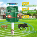 Solar Ultrasonic Animal Repeller, 360° Infrared Sensor Pest Repellent with Flash Light, Solar & USB Powered Waterproof Animal Deterrent for Garden Yard Farm Orchard
