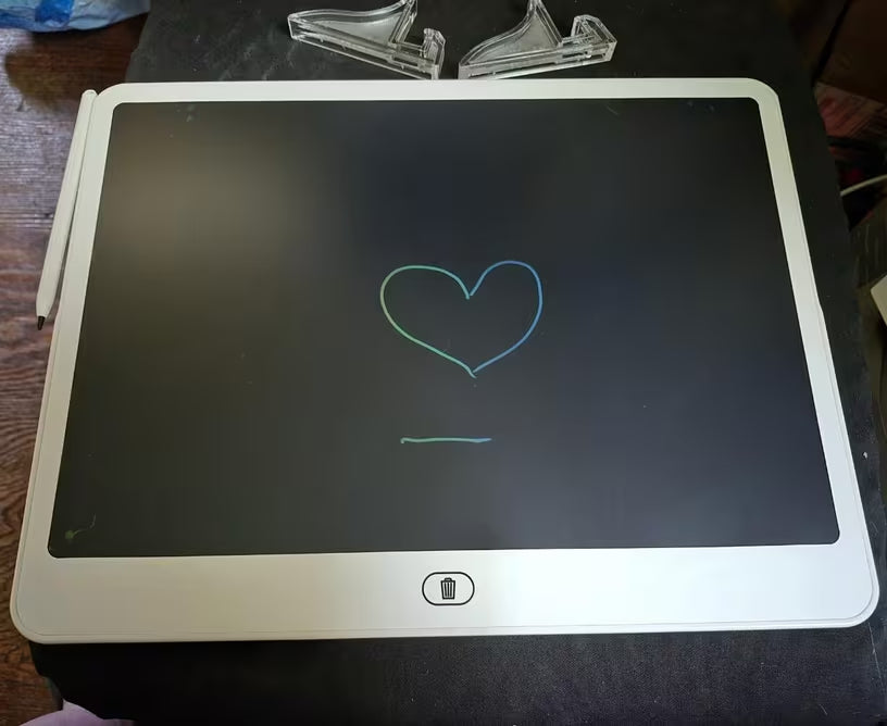 16-inch erasable LCD doodle board—includes a stand. This electronic writing and drawing tablet is a creative toy suitable for both children and adults for learning and education. Special offers available for Children's Day, Christmas, and Halloween.