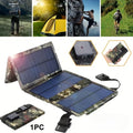Portable Foldable Solar Panel Charger, Camouflage Waterproof Outdoor Solar Power Bank for Camping Hiking Travel, USB Solar Charger for Phone Power Bank
