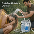 1Portable Watering System, Camping Shower, Outdoor Shower, Upgrade Rechargeable Electric Shower Pump, Suitable for Hiking And Climbing Bathing, Car And Motorcycle Cleaning, Beach Camping Bathing, Crop Watering, Pet Bathing, Holiday Gardening Watering