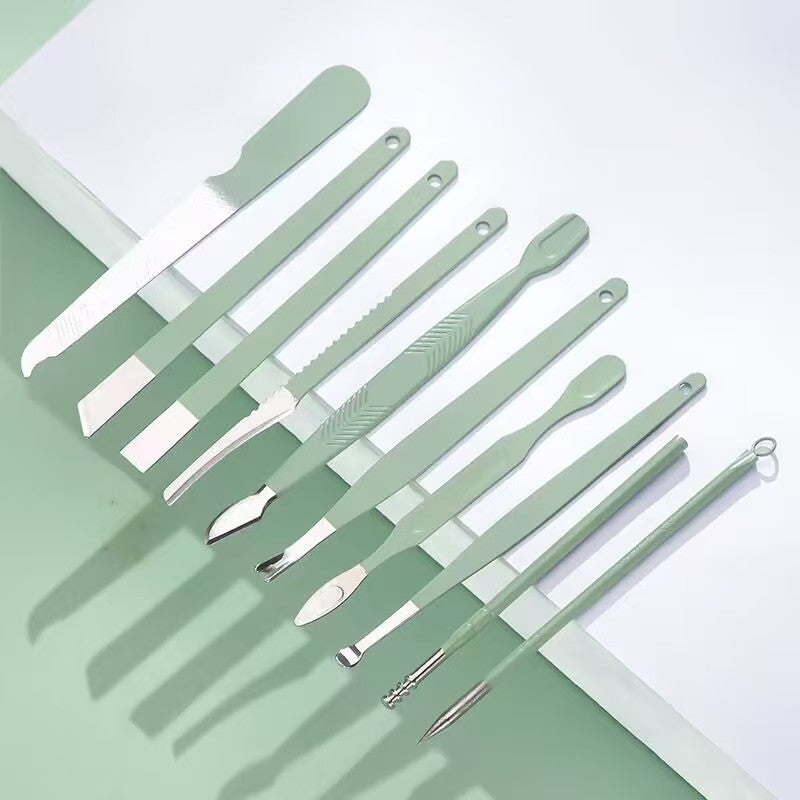16Pcs Professional Manicure Travel Kit | Complete Nail & Facial Grooming Tools