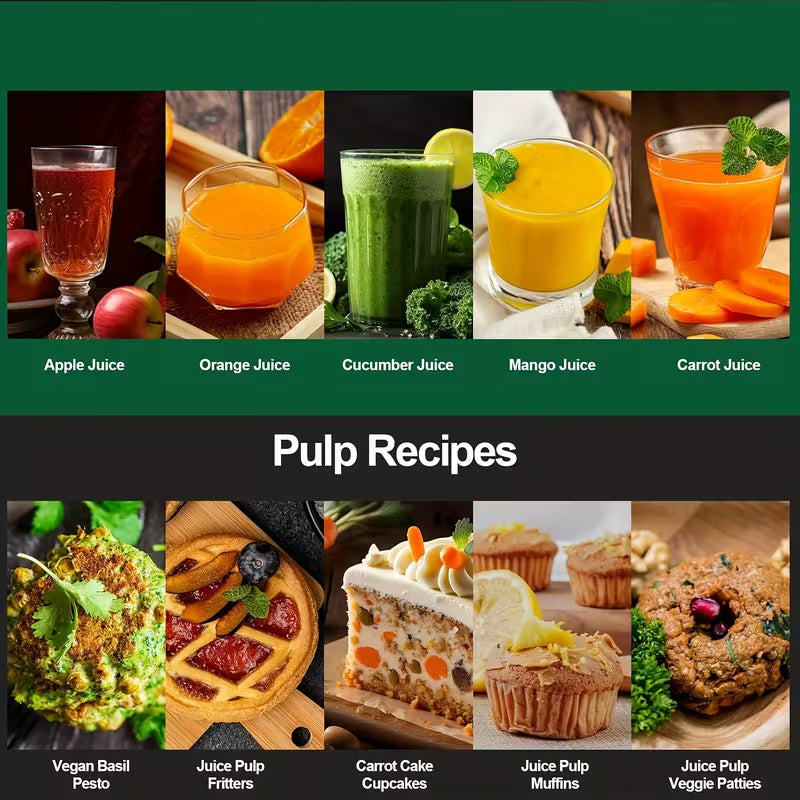 Home Electric Juice Extractor, Strong Motor Juicer for Mango, Orange & Vegetables, Easy Clean for Family Daily Fresh Juice