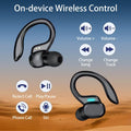 SP16 Wireless Earbuds – Hi-Fi Sound with Flexible Earhooks, One-Step Pairing & Touch Controls