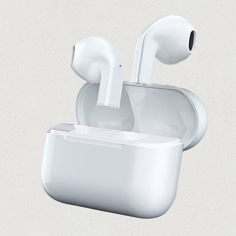 TWS True Wireless Bluetooth Earbuds, Stereo Sound Earphones with Clear Call Mic, Comfort‑Fit In‑Ear Headphones with Charging Case