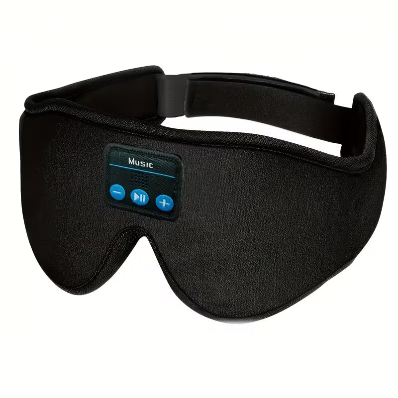 3D Bluetooth Sleep Mask with Built-in Headphones, Wireless Music Sleeping Eye Mask, 10H Playtime Light Blocking Sleep Headphones for Side Sleepers, Travel, Nap