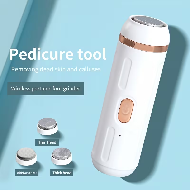 Rechargeable Electric Foot Callus Remover, Wireless Pedicure Tool for Dead Skin & Hard Corns