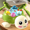 Turtle Whack A Mole Game Toy, Fine Motor Skills Early Learning Toy for Toddlers, No Batteries Kids Hammering Pounding Toy