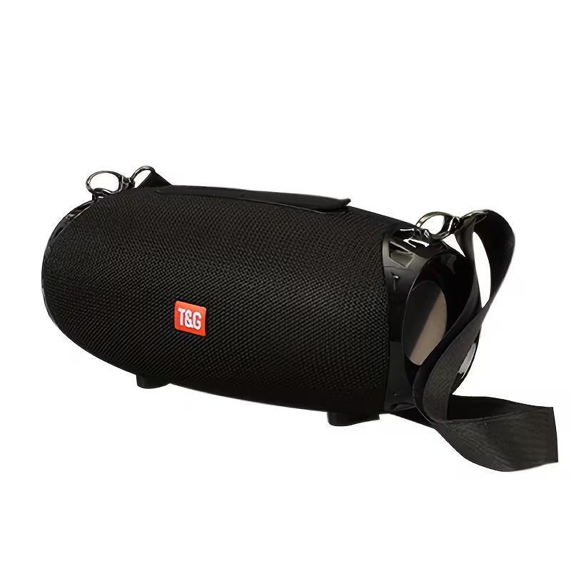Portable Wireless Speaker, Dual Speakers, Wireless Speaker, TWS Stereo High-Resolution Audio, Hands-Free Calling/FM/TF Card/USB Drive, Connects to Phone/Tablet/TV, Supports Card & USB Drive, Compatible with TF Card/USB Drive/Built-in Microphone