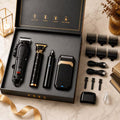 4‑in‑1 Men Grooming Kit | Cordless Hair Clipper, T‑Blade Trimmer, Foil Shaver & Nose Hair Trimmer, Rechargeable USB Electric Beard Hair Cutting Set for Men