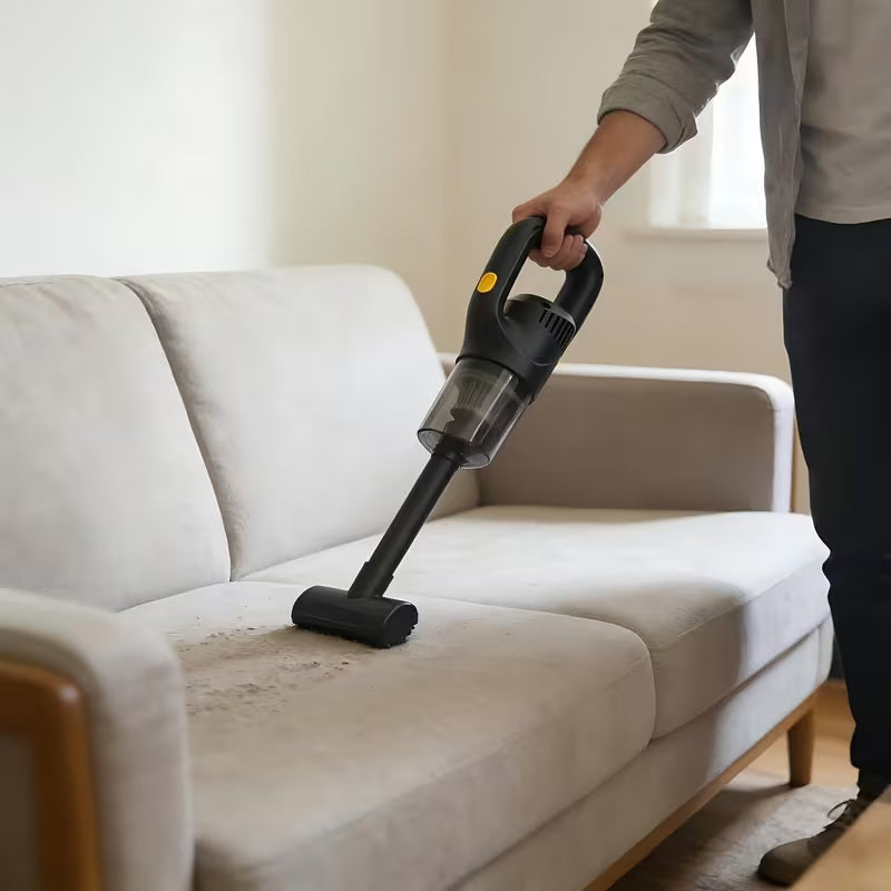 Cordless Handheld Vacuum Cleaner, 1300PA Strong Suction Portable Wireless Vacuum with Triple Filtration, Multi Brush Heads for Home Sofa, Floor, Car, Dust & Mite Cleaning